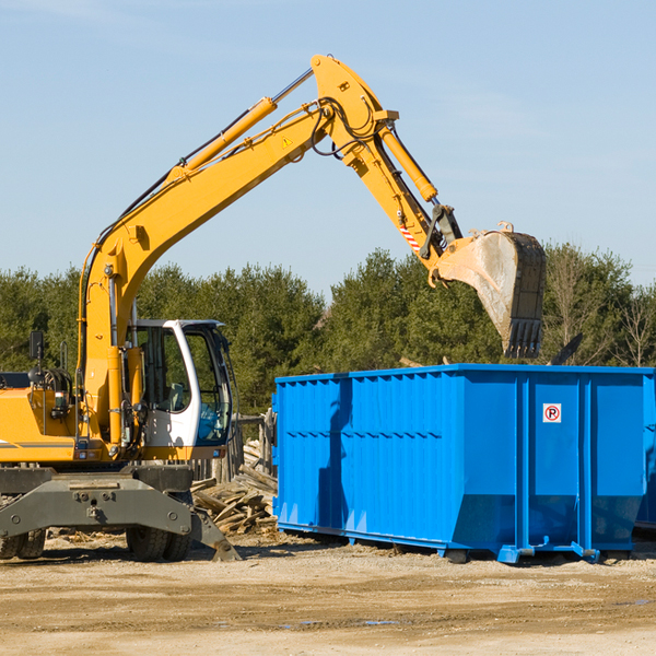 can i choose the location where the residential dumpster will be placed in Fallentimber